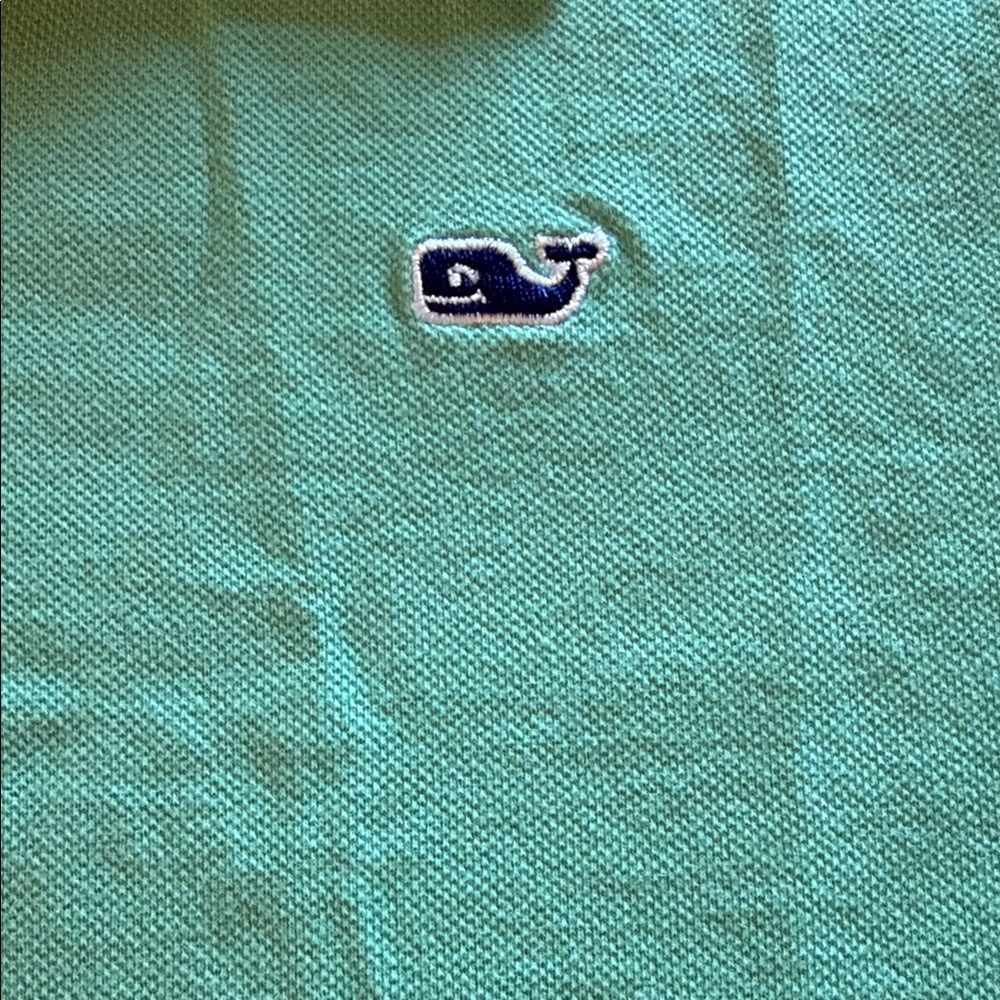 Vineyard Vines Women's Light Green Polo Shirt - Picture 3 of 3